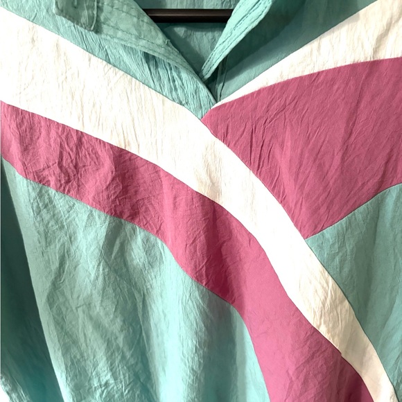 Le Coq Sportif Men's Teal and Purple Polo Shirt - Picture 2 of 4